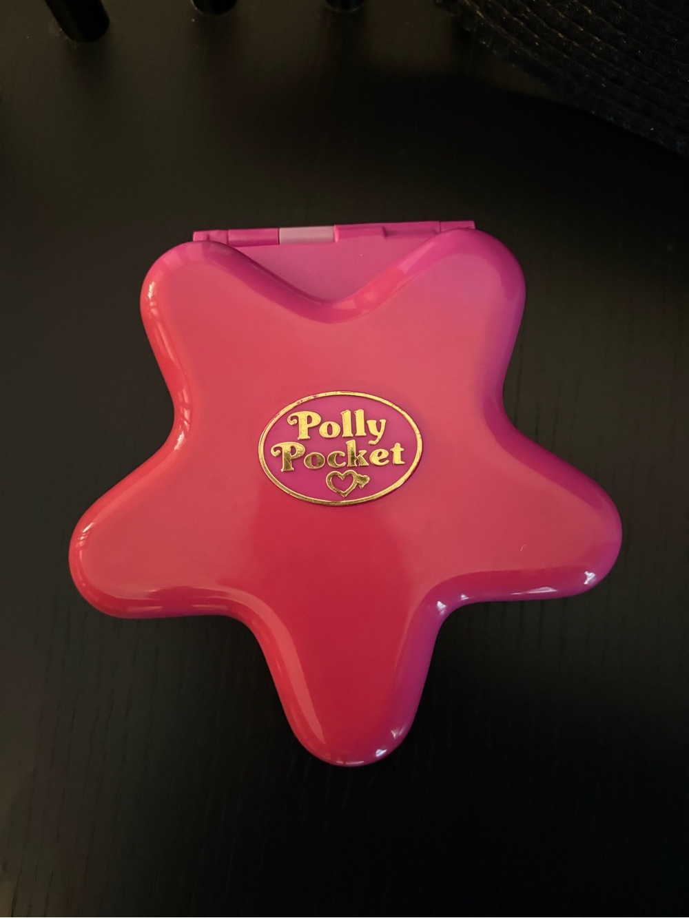 Vintage Polly Pocket Star Compact - Hot Pink